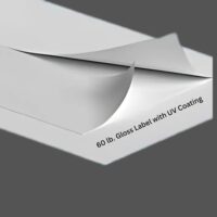 60 lb. Gloss Label with UV Coating